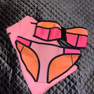 Pink and orange Triangl bikini